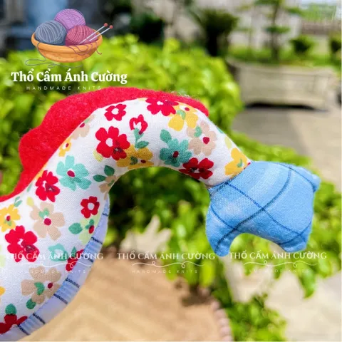 Thú Nhồi Bông Rồng Mắt Lồi Dễ Thương - Đồ Chơi Trẻ Em Chất Liệu Vải Hoa Nhỏ Gọn, Bảo Hành 1 Đổi 1 Tại Thổ Cẩm Ánh Cường