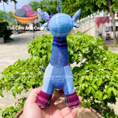 Thú Nhồi Bông Con Bò Sữa Thổ Cẩm Dân Tộc Thái - Đồ Chơi Trẻ Em Siêu Dễ Thương Chất liệu Vải Thổ Cẩm, Mềm Mại, Quà Tặng Ý Nghĩa
