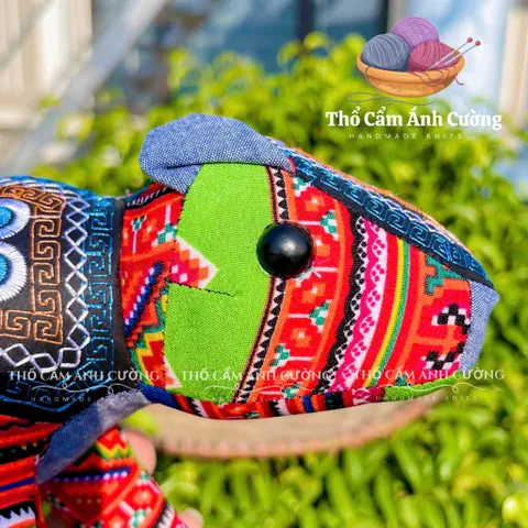 Thú Nhồi Bông Con Hổ Thổ Cẩm Sapa - Gấu Bông Mềm Mại, Quà Tặng Ý Nghĩa Dành Cho Trẻ Em, Chất Liệu An Toàn