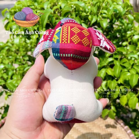 Thú Nhồi Bông Con Chó Thổ Cẩm Dân Tộc Thái - Đồ Chơi Trẻ Em Chất Liệu Vải Mềm Mại, Quà Tặng Ý Nghĩa Cho Bé Yêu