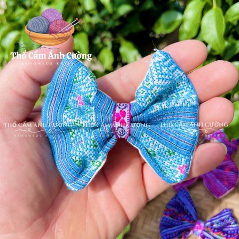 Kẹp Tóc Thổ Cẩm Handmade Sợi Đay Hà Giang - Kẹp Tóc Dệt Tay Màu Sắc Tươi Tắn - Quà Tặng Ý Nghĩa, Phụ Kiện Thời Trang độc đáo