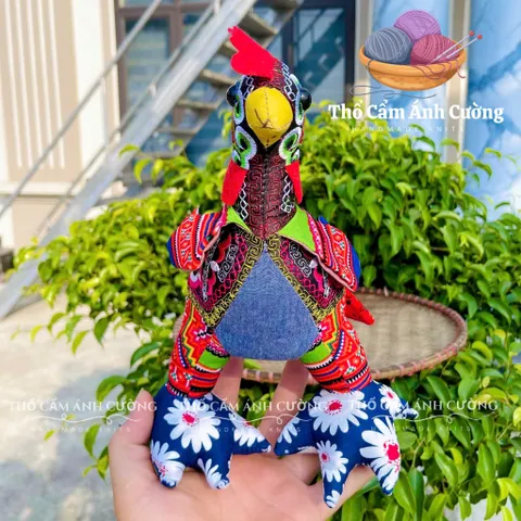 Thú Nhồi Bông Thổ Cẩm Sapa Dễ Thương Cho Bé - Chất Liệu Mềm Mại, Đường May Tỉ Mỉ, Quà Tặng Handmade, Decor Nhà Cửa