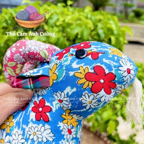 Thú Nhồi Bông Dê Hoa Dễ Thương - Quà Tặng Đồ Chơi Trẻ Em Chất Liệu Vải Hoa Mềm Mại, Bảo Hành 1 Đổi 1
