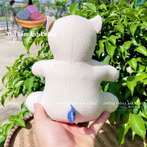 Gấu Nhồi Bông Nơ Thổ Cẩm Dân Tộc Thái Cao Cấp - Đồ Chơi Trẻ Em Chất Lượng, Quà Tặng Ý Nghĩa, Mềm Mại và An Toàn