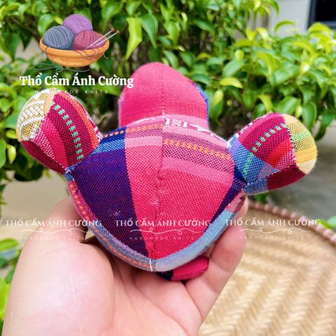 Thú Nhồi Bông Hà Mã MooDeg Dân Tộc Thái - Đồ Chơi Trẻ Em Chất Liệu Vải Thổ Cẩm, Quà Tặng Ý Nghĩa Cho Bé Yêu