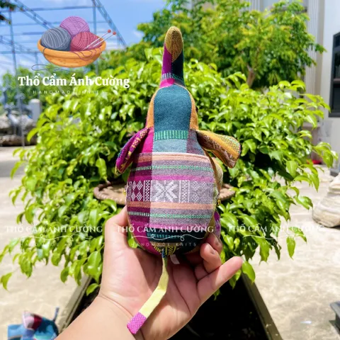 Thú Nhồi Bông Con Voi Thổ Cẩm Dân Tộc Thái - Gấu Bông Siêu Dễ Thương, Quà Tặng Ý Nghĩa Cho Bé Yêu