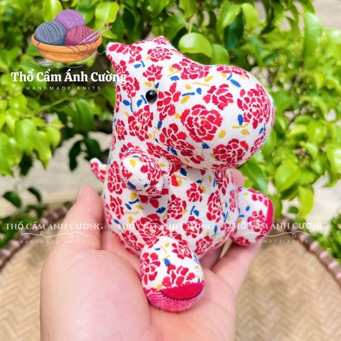 Thú Nhồi Bông Hà Mã Siêu Dễ Thương - Đồ Chơi Trẻ Em Chất Liệu Vải Hoa Mềm Mại, Quà Tặng Ý Nghĩa Cho Bé Yêu