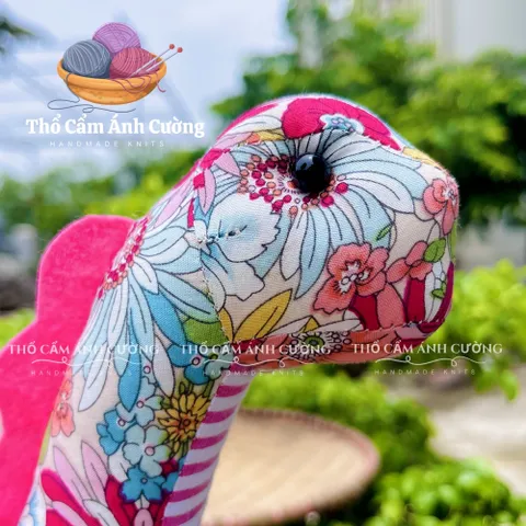 Thú Nhồi Bông Khủng Long Hoa Dễ Thương - Quà Tặng Trẻ Em Chất Liệu Vải Bông Mềm Mại, Bảo Hành 1 Đổi 1