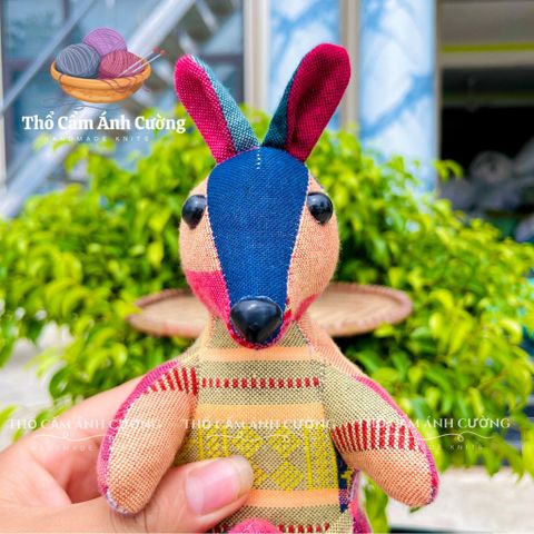 Thú Nhồi Bông Kangaroo Thổ Cẩm Dân Tộc Thái - Gấu Bông Mềm Mại Đáng Yêu Cho Trẻ Em - Quà Tặng Ý Nghĩa