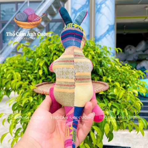 Thú Nhồi Bông Kangaroo Thổ Cẩm Dân Tộc Thái - Gấu Bông Mềm Mại Đáng Yêu Cho Trẻ Em - Quà Tặng Ý Nghĩa