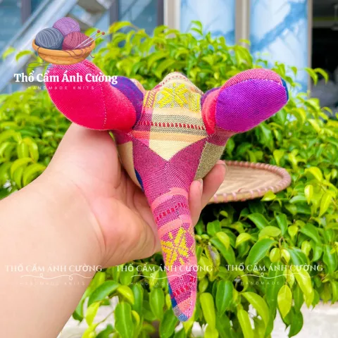 Thú Nhồi Bông Kangaroo Thổ Cẩm Dân Tộc Thái - Gấu Bông Mềm Mại Đáng Yêu Cho Trẻ Em - Quà Tặng Ý Nghĩa