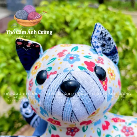 Thú Nhồi Bông Mèo Hoa Siêu Dễ Thương - Đồ Chơi Trẻ Em Vải Hoa Mềm Mại, Bảo Hành 1 Đổi 1 trong 15 Ngày