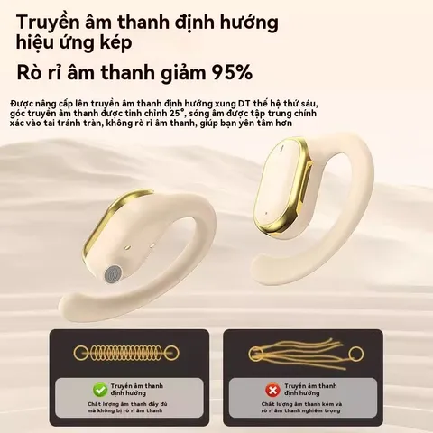 Tai nghe Bluetooth V5.3 không dây X98 - Tai nghe thể thao chống ồn, màn hình LED, nhẹ 8g, âm thanh trong trẻo, thoải mái sử dụng lâu dài