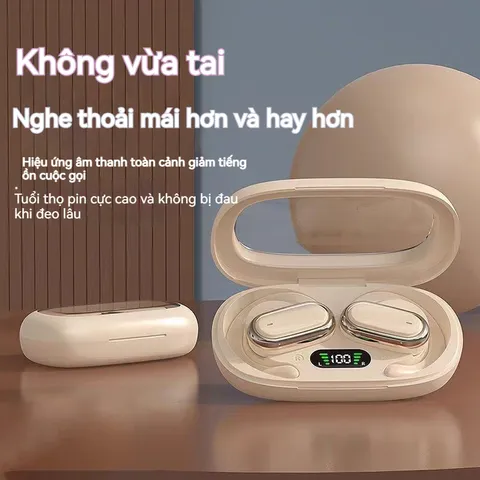 Tai nghe Bluetooth V5.3 không dây X98 - Tai nghe thể thao chống ồn, màn hình LED, nhẹ 8g, âm thanh trong trẻo, thoải mái sử dụng lâu dài