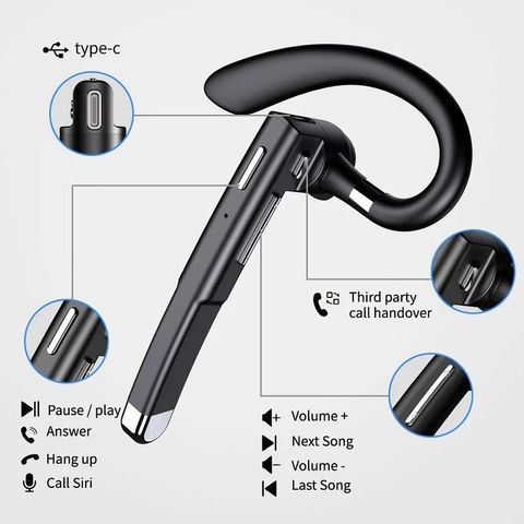 Tai Nghe Không Dây YYK-520 Gen 2 Bluetooth V5.1 - Chống Ồn, Thời Gian Chờ 120 Giờ, Âm Thanh Stereo Cho Thể Thao và Công Việc