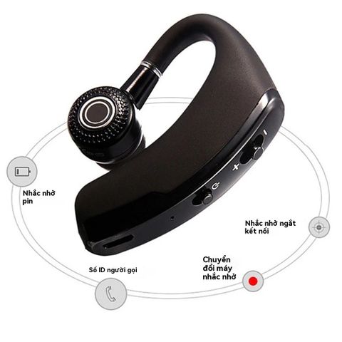 Tai Nghe Bluetooth Không Dây V9 - Mic Khử Tiếng Ồn, Pin Trâu, Âm Thanh Stereo, Thiết Kế Thể Thao Dành Cho Lái Xe Và Kinh Doanh