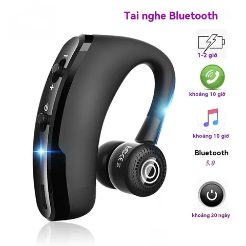 Tai Nghe Bluetooth V5.0 V9 - Tai Nghe Không Dây Kiểu Dáng Thể Thao, Giảm Tiếng Ồn, Thời Trang, Pin Lâu, Hỗ Trợ Cuộc Gọi Rõ Nét