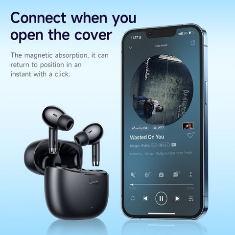 Tai nghe Bluetooth Hoco EQ2 TWS V5.3 - Tai nghe không dây có mic, nghe nhạc 7 giờ, thiết kế sang trọng, âm thanh chất lượng cao