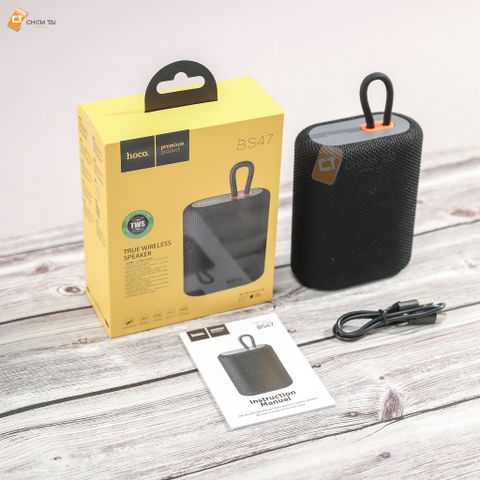 Loa Bluetooth Không Dây Hoco BS47 Mini - Âm Thanh Hay, Kết Nối USB, Thẻ Nhớ, Thời Gian Nghe 5 Giờ - Tiện Dụng Cho Đi Du Lịch