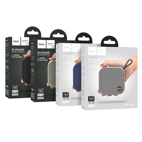 Loa Bluetooth Hoco HC22 - Âm Thanh Sống Động, Kết Nối Bluetooth, FM, TF, AUX, Âm Thanh Vòm 3D - Thiết Kế Gọn Nhẹ, Thời Gian Sử Dụng 4 Giờ
