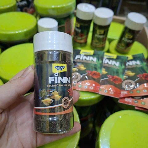 Cám Dinh Dưỡng Viên KOIKA FINN 43% Protein Cho Cá Guppy, Betta, Thủy Sinh - Bổ Sung Vitamin & Probiotics Hỗ Trợ Tiêu Hóa & Sức Khỏe
