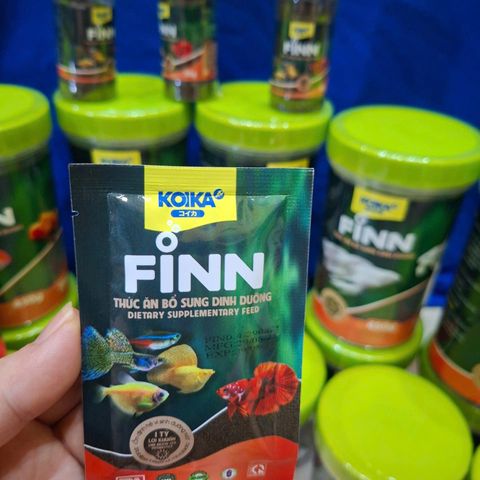 Cám Dinh Dưỡng Viên KOIKA FINN 43% Protein Cho Cá Guppy, Betta, Thủy Sinh - Bổ Sung Vitamin & Probiotics Hỗ Trợ Tiêu Hóa & Sức Khỏe