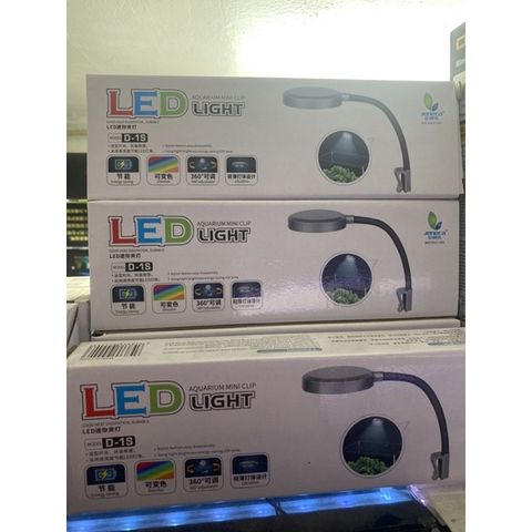 Đèn LED Kẹp Mini Jeneca D1S - Đèn Kẹp 3 Màu 360 Độ Cho Bể Cá Cảnh, Thủy Sinh - Tiết Kiệm Điện, Hiệu Suất Cao