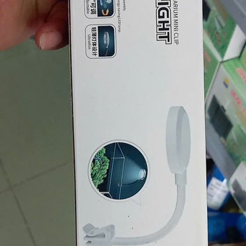 Đèn LED Kẹp Mini Jeneca D1S - Đèn Kẹp 3 Màu 360 Độ Cho Bể Cá Cảnh, Thủy Sinh - Tiết Kiệm Điện, Hiệu Suất Cao