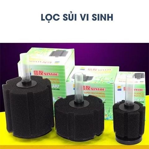 Lọc Vi Sinh XINYOU XY-180/280/380 - Thiết Bị Lọc Nước Bể Cá, Giúp Nước Trong Sạch và Bảo Vệ Cá Cảnh