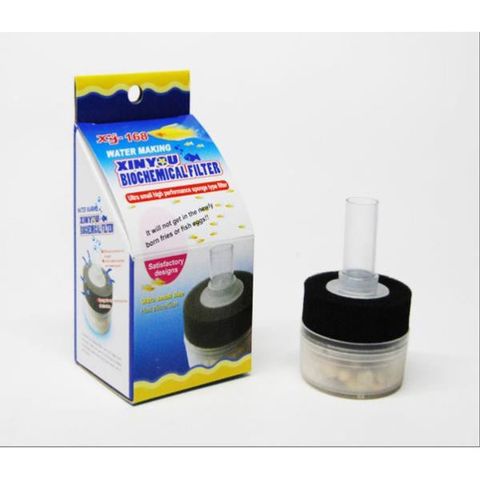Lọc Sủi Vi Sinh Mini 2 Tầng XY-168 - Thiết Bị Lọc Cá Cảnh & Tép, Tạo Oxy & Lọc Độc Tố Hiệu Quả Cho Hồ Dưới 30L