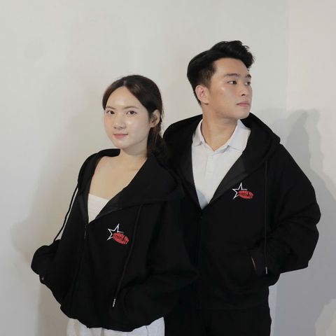 Áo Khoác Hoodie Zip Unisex Boxy Nỉ Cotton 2 Da STAR - Chống Nắng, Form Rộng, Túi Nón, Dành Cho Nam Nữ Thời Trang 2023