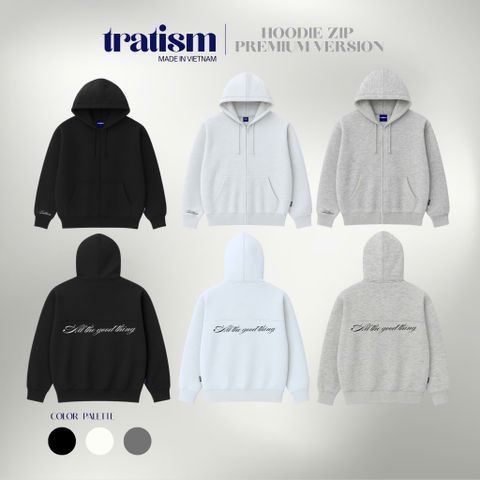Áo Khoác Hoodie Zip Cotton Nỉ 2 Da Unisex Boxy - Chống Nắng Tốt, Form Rộng Thoải Mái, Nhiều Màu Sắc, Dành Cho Nam Nữ