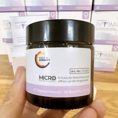 Men vi sinh nữ Lactobact Intima Đức 30viên/60viên - Hỗ trợ cân bằng vi sinh vùng kín, ngừa viêm nhiễm phụ khoa