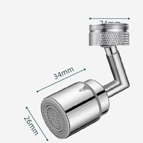 Đầu Vòi Tăng Áp Gắn Labavo Xoay 720 Độ - Tiết Kiệm Nước, Chống Bắn Nước, Lắp Đặt Dễ Dàng, Phù Hợp Với Mọi Loại Vòi