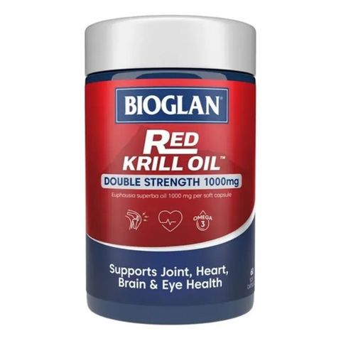 Dầu Nhuyễn thể Omega 3 Bioglan Red Krill Oil 60 viên - Hỗ trợ sức khỏe tim mạch và tăng cường sức đề kháng tự nhiên