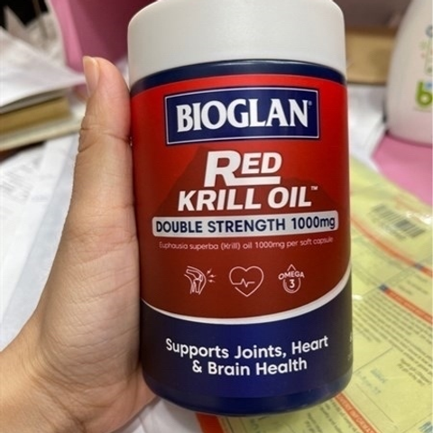 Dầu Nhuyễn thể Omega 3 Bioglan Red Krill Oil 60 viên - Hỗ trợ sức khỏe tim mạch và tăng cường sức đề kháng tự nhiên