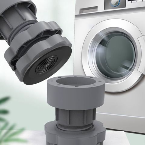 Bộ 4 Chân Nâng Máy Giặt Hình Hoa - Cao Su Chịu Nhiệt, Kháng Rung và Tiếng Ồn, Điều Chỉnh Chiều Cao Dễ Dàng