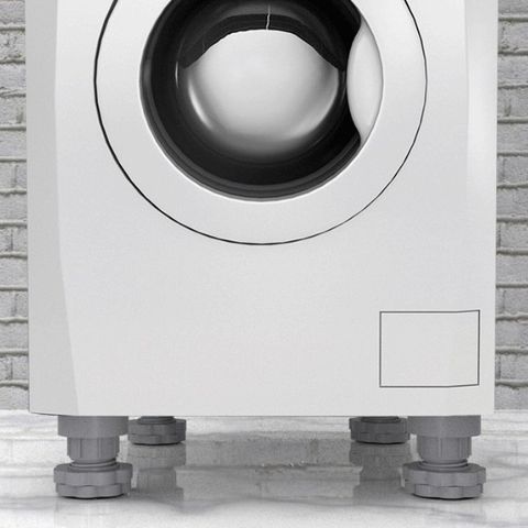Bộ 4 Chân Nâng Máy Giặt Hình Hoa - Cao Su Chịu Nhiệt, Kháng Rung và Tiếng Ồn, Điều Chỉnh Chiều Cao Dễ Dàng