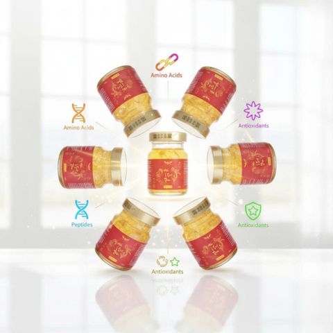 Yến Tình Thân - Hũ 70ml Yến Chưng Đông Trùng Hạ Thảo Cao Cấp - Thức Uống Dinh Dưỡng Tự Nhiên Hộp Quà Sang Trọng