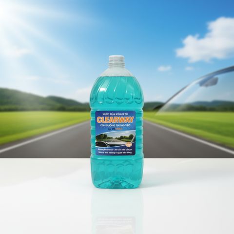 Nước rửa kính ô tô ClearWay by VKINNO 5L – An toàn không Methanol, thân thiện môi trường, hiệu quả cao, hương chanh sả tự nhiên