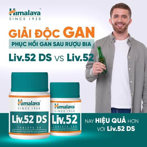 Viên Uống Giải Độc Gan Himalaya Liv.52 DS 60 Viên - Tăng Cường Chức Năng Gan và Sức Đề Kháng, Hỗ Trợ Tiêu Hóa