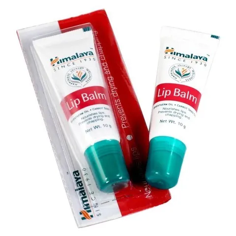 Son Dưỡng Môi Himalaya Lip Balm 10g Chiết Xuất Cà Rốt - Dưỡng Ẩm, Làm Hồng Môi An Toàn Cho Mọi Loại Da