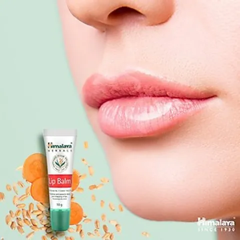 Son Dưỡng Môi Himalaya Lip Balm 10g Chiết Xuất Cà Rốt - Dưỡng Ẩm, Làm Hồng Môi An Toàn Cho Mọi Loại Da