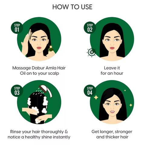 Dầu Ủ Tóc Dabur Amla Oil Ấn Độ - Dưỡng Tóc Khỏe, Mượt, Dày Tự Nhiên từ 14 Loại Thảo Mộc - Sản Phẩm Dành Cho Nam Nữ