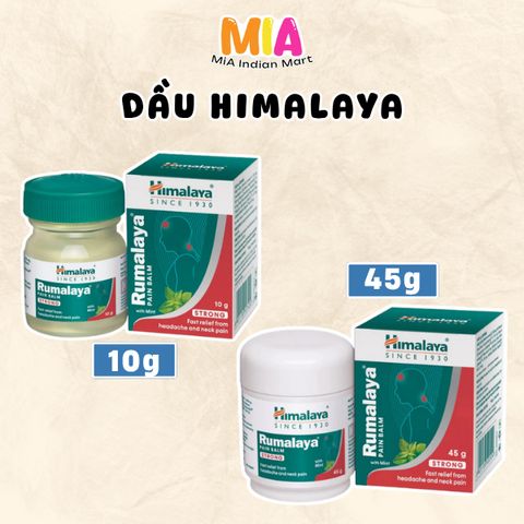 Dầu Cù Là Himalaya Rumalaya Pain Balm 10gr - Giảm Đau Cơ Bắp, Nghẹt Mũi, Cảm Lạnh Từ Thiên Nhiên, Hỗ Trợ Chăm Sóc Sức Khỏe