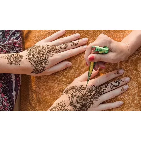 Mực Vẽ Henna Neha Mehandi Cone Ấn Độ - Mực Hennna Tự Nhiên Đậm Màu, Họa Tiết Đẹp Cho Nghệ Thuật Trang Điểm Da