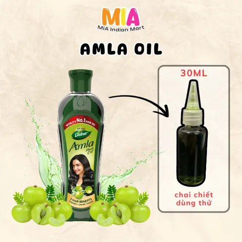 Tinh Dầu Ủ Dưỡng Tóc Amla Hair Oil Dabur Ấn Độ - Chiết Xuất Từ 14 Thảo Mộc, Giúp Tóc Dày, Mượt, Bóng Đẹp, Dành Cho Nam Và Nữ