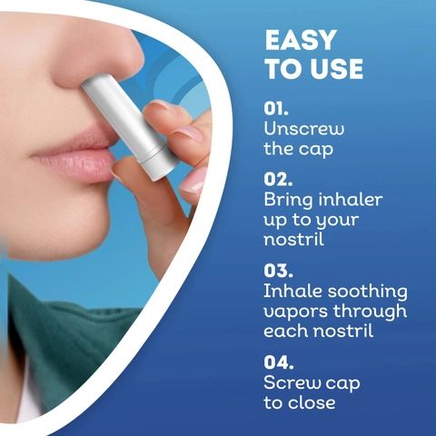 Ống Hít Mũi Vicks Inhaler 0.5ml Móc Khoá Hương Bạc Hà - Tiện Lợi Giảm Nghẹt Mũi, Cảm Lạnh, Dễ Dàng Mang Theo