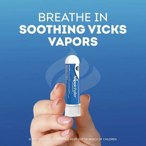 Ống Hít Mũi Vicks Inhaler 0.5ml Móc Khoá Hương Bạc Hà - Tiện Lợi Giảm Nghẹt Mũi, Cảm Lạnh, Dễ Dàng Mang Theo