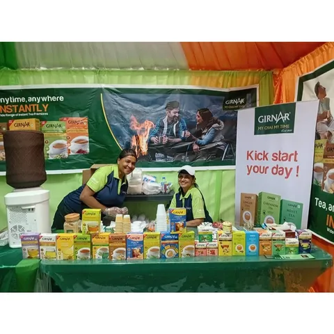 Trà Sữa Ấn Độ Girnar Instant Masala Chai Gói 10 Bịch - Hỗn Hợp Nguyên Liệu Đường Stevia, Thưởng Thức Vị Truyền Thống Không Đường